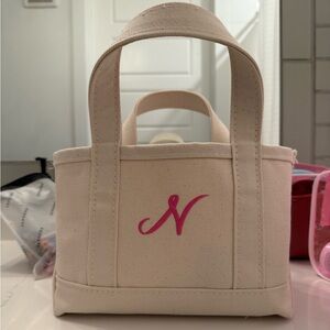 L.L. Bean Natural Canvas Tote